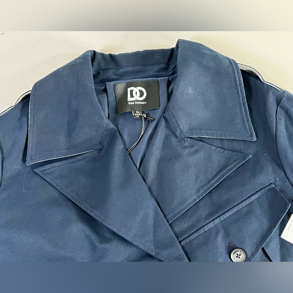 DO by Dee Ocleppo Mixed Media Short Trench Coat/ Jacket. NWT - Picture 9 of 15